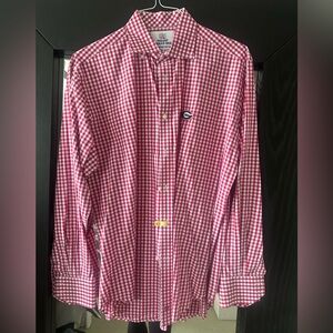 Thomas Dean Red Checkered Men's Georgia Bulldogs Shirt